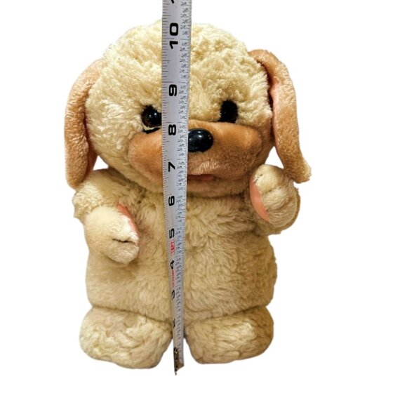 Vintage Applause Little Beggar Dog Plush 1980s Tan Puppy Stuffed Animal NO BIB - Picture 8 of 10
